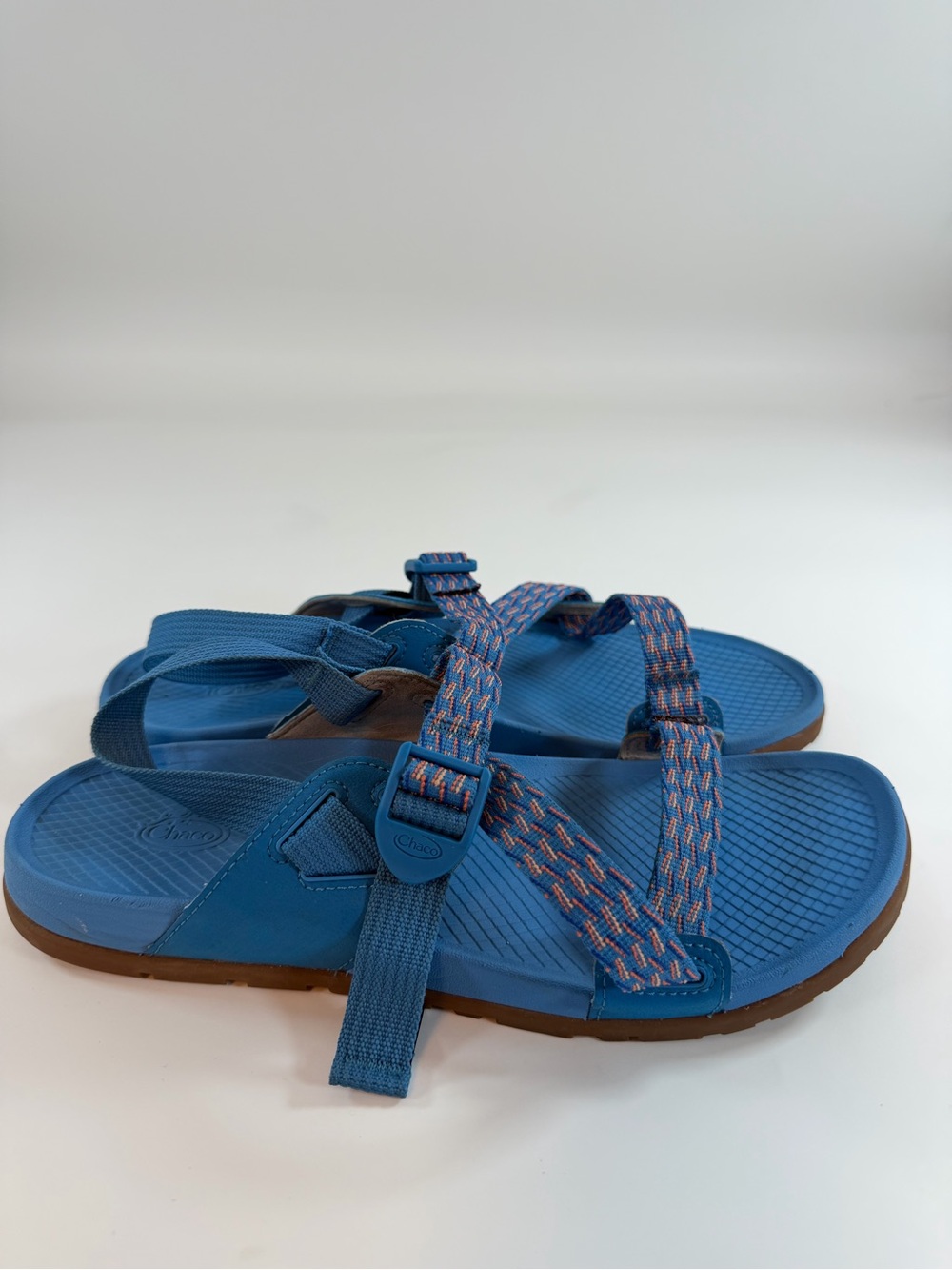 Chaco Z Cloud Sport Hiking Sandals Blue Coral Straps Women’s 10 EU‎ 41 - Picture 4 of 7